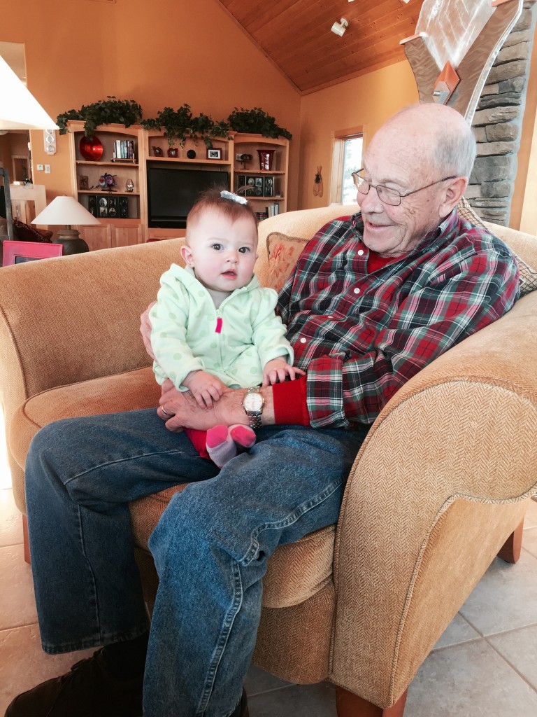 Dean With Great-Granddaughter Kinsley