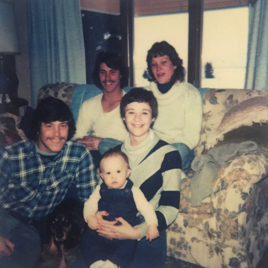 Ralph, Alan, Brenda, and Terri Johnson With Dean's Grandson David 